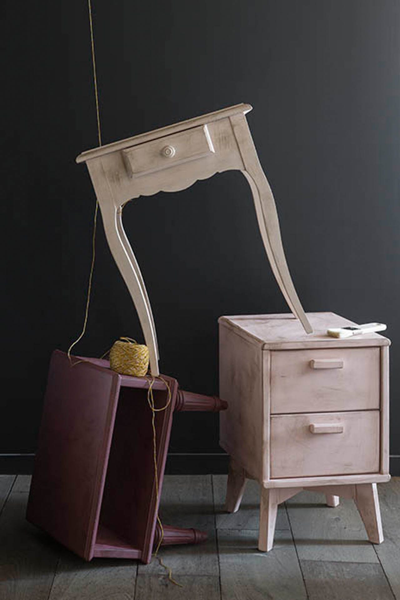 table-chevet-effet-patine table-chevet-effet-patine